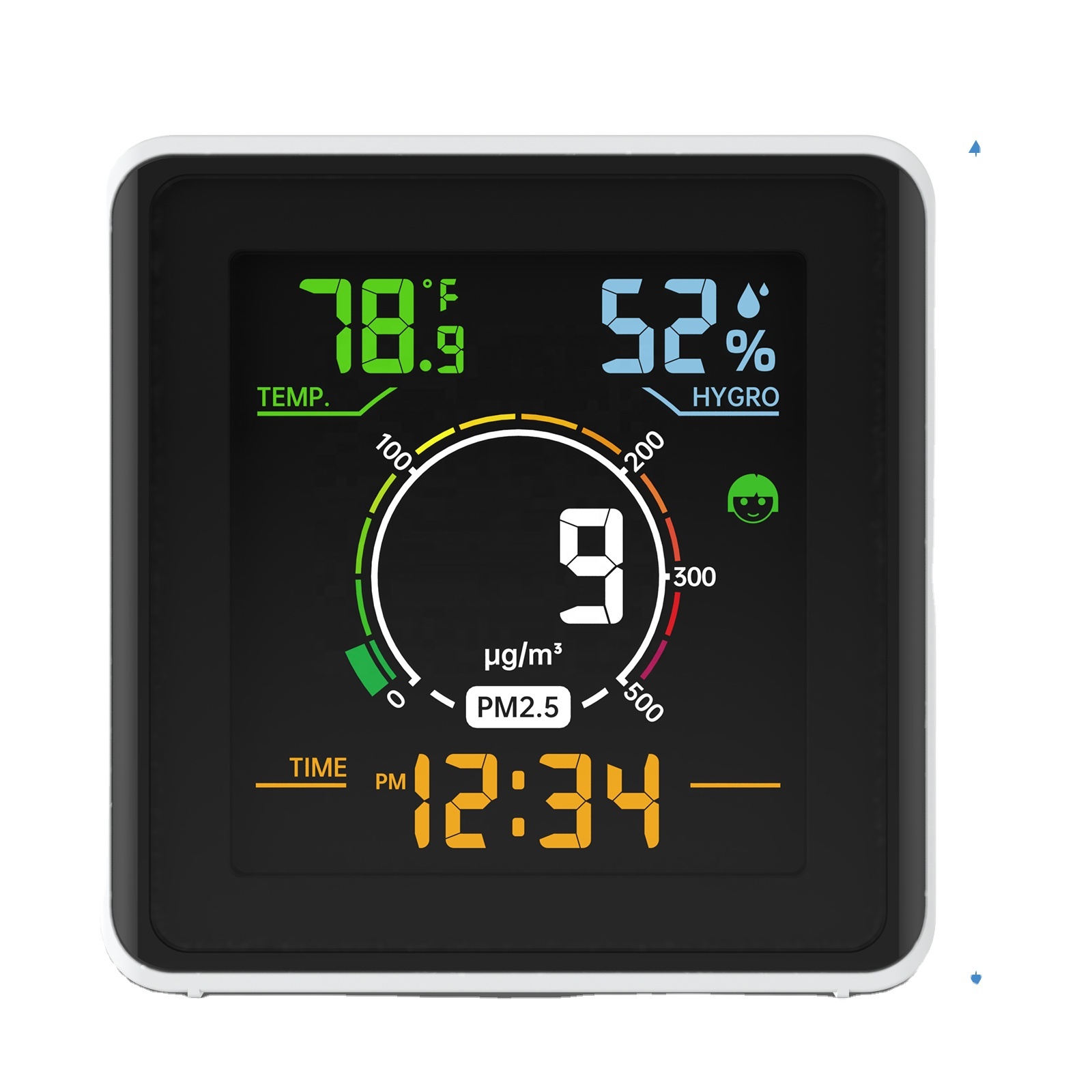 PM2.5 Indoor Air Quality Meter Wifi Tuya Gas Analyzer For Monitoring Humidity