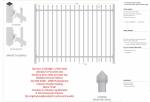Customized Black Zinc Steel Metal Garrison Fence Panels Maintenance Free