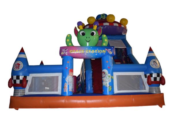 Big Inflatable Space Station Fun City , Inflatable Space Site Amusement Park