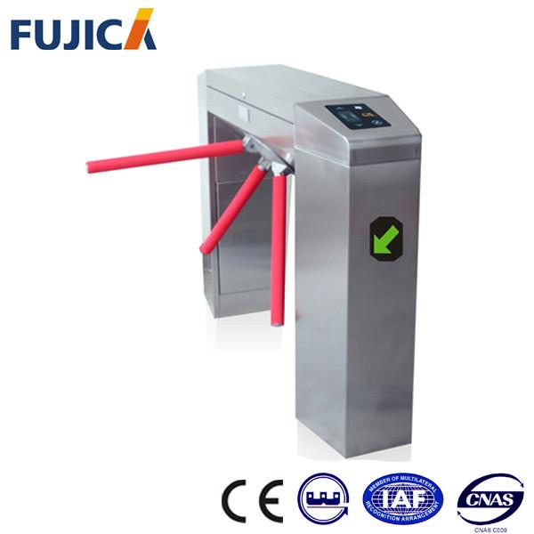 China Electronic Optical Tripod Pedestrian Turnstile Security Systems With RF Card Reader factory
