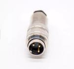 Straight Male Plug MINI DIN M16 Waterproof Connector 6 Pin 2 Pin Docking