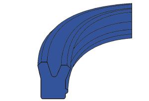 China HALLITE H605 U-Seal Hydraulic Cylinder Piston Rod Seal factory