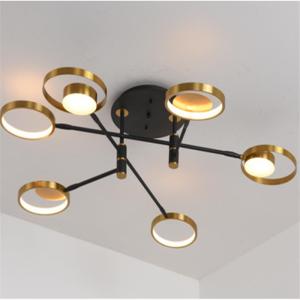 China Residential Spray Paint Sand Black LED Ceiling Light 6500k Cri80 factory