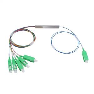 China FTTH Fiber Optic Equipment 1x5 PLC Splitter with Operating Wavelength 1260-1650nm factory