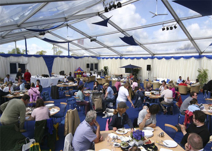 Waterproof White PVC Wedding Outdoor Party Tents For 600 People