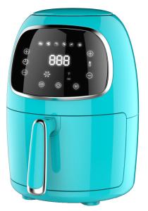 China Family Size Air Fryer , Blue Air Fryer Oven Cooker With Timer Setting factory
