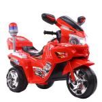 Big Seat Children's Electric Motorcycle with Music Lamp Police Bike Classical