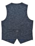 Knit Fabric Mens Tailored Vest All Season Navy Mel Breathable 70% Cotton 30%