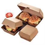 Custom-Printed Recyclable Kraft Burger Box Customer's Logo Eco-Friendly Food
