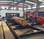 Double Column Horizontal Wood Band Sawing Machine MJ2500 Heavy Duty Bandsaw Mill