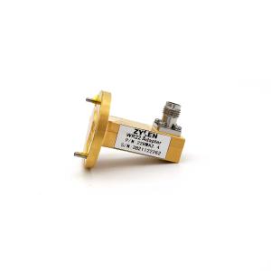 China Q Band Waveguide To Coaxial Adapter WR22 2.4mm Female factory