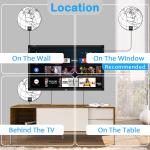 Global Digital Indoor Outdoor Hdtv Antenna 20dB 75 Ohm Impedance