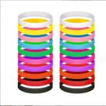 Cutting Processing Service Glowing Silicone Wristbands with Customized Design