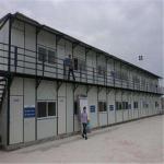 waterproof greywhite prefabricated house with 50mm eps sandwich panels for