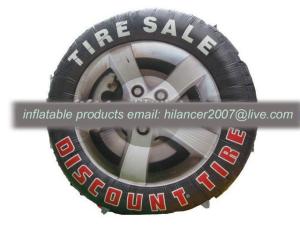 China advertising inflatable tire shape balloon model for sale factory