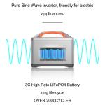 700W Camping Solar Generator , LiFePO4 Portable Power Station With Ups