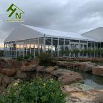 Luxury Style Outdoor 30x50 Frame Tent PVC Wall With Lining Decoration