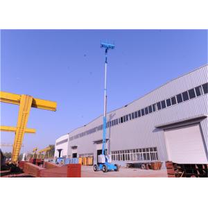China Articulating Small Boom Lift , Upright Boom Lift Tilt Protection Mechanism Multipurpose on sale