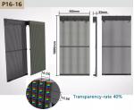 Small Portable Led Curtain Screen Panel P16.67mm Front Service