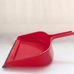 Clip On Heavy Duty Dustpan Blue Plastic Easy Grip Rubber Edge Detailed Sweeping