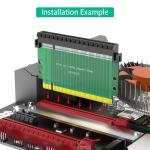 PCI-Express 4.0 16x Riser Card ,180 Degree High Speed Riser Card 60mmHeight