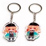 Manufacturer Pattern Printed Acrylic Keychain Caricatur Cartoon Character Cute