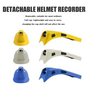 China Split Hat Camera Mounted on Safety Helmet Support 4G WIFI Video Camera Recorder factory
