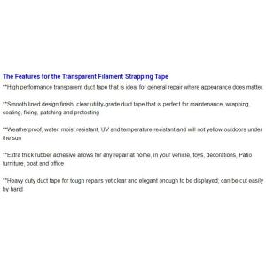 fiber reinforced filament tape,filament adhesive fibreglass mesh tape,Self