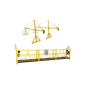 China Light weight safety ZLP630 painting steel construction gondola for chimney factory