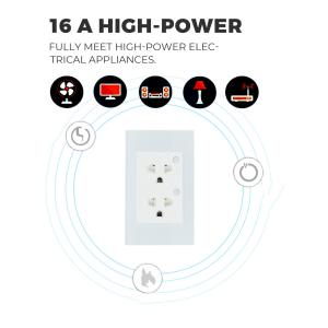 Voice Controlled Tuya Wifi Wall Socket For Easy Home Automation