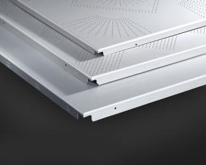 China Hidden Frame Metal False Ceiling 600x600MM , Perforated Aluminum Ceiling Panels factory