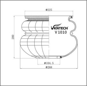 China J08C 49710-1381 Suspension Air Bag For Cabin HINO 49711-1010 factory