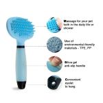 Bathing Grooming Silicone Pet Supplies Brush Comb Custom Color With Soft Massage