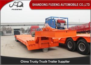 China 2 / 3 / 4 Axle Detachable Gooseneck Trailer For Heavy Duty Machinery Transport factory