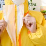 High Low PH Chemical Proof Suit PP PE Coated Type 3 Disposable Hooded Coverall