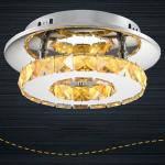 Clear Crystal Bedroom Indoor Led Ceiling Lamp 265V Dia 20cm