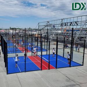 China CE Soccer Field Cage Padel Court Sport Football Padbol Court With Tempered Glass factory