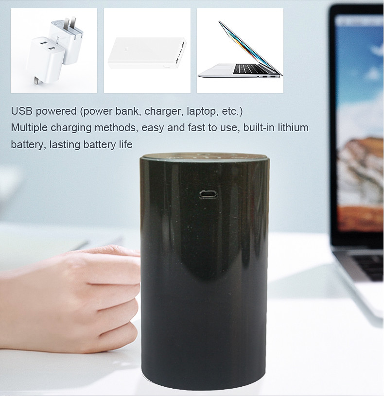 DC5V 2200mAh 3W 10ml Waterless Essential Oil Nebulizer