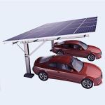 Residential Carport Solar Systems Aluminum Alloy PV Panel Support System 130mph