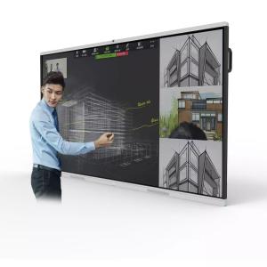 China 65&quot; 3840*2160 Touch Interactive Board Anti Glare Black Silver Color factory