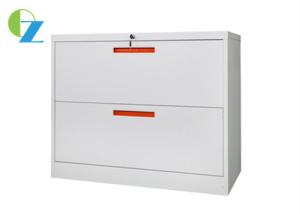 China Cabinet Customized 0.8mm Office Lateral File Cabinets Two Drawers factory