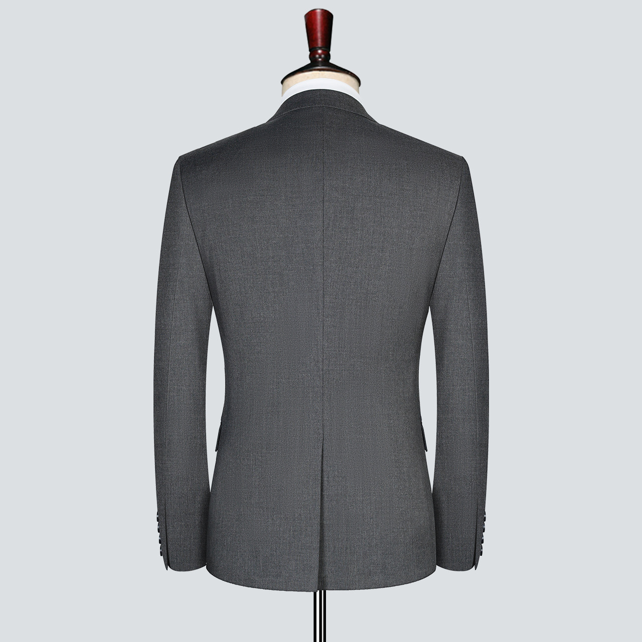 Front Style Flat Two-piece Suits in Navy Blue for Men's Casual and Formal Styles