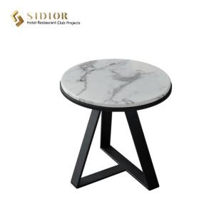 China 50cm Round Marble Movable Coffee Table factory