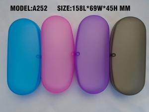 China clear light weight plastic spectacles case with magnet closer from manufacture factory