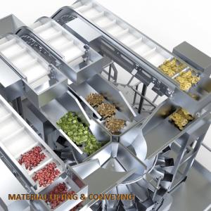 Crispy Dried Vegetables Multihead Weigher Packing Machine Freeze Dried Mixed