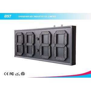 Custom 7 Segment White Led Digital Clock With Temperature Display