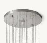 Luxury Brass Crystal Drum Chandelier 30'' 85-265 Volts Lighting Solution
