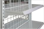 Double Gondola Supermarket Mesh Backboard Wire Shop Display Stands