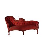 Luxury Custom Leather Chaise Lounge Cushions For Indoor Curved Chaise Lounge