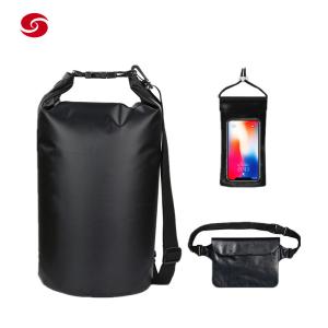 China Customized 500d PVC Tarpaulin Float Beach Swim Bag Waterproof Roll Top Outdoor Sports Hiking Dry Bag factory